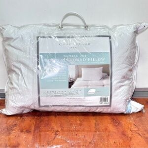 Charter Club White Damask Dot Surround Pillow (1-pack) - Standard/Queen Size